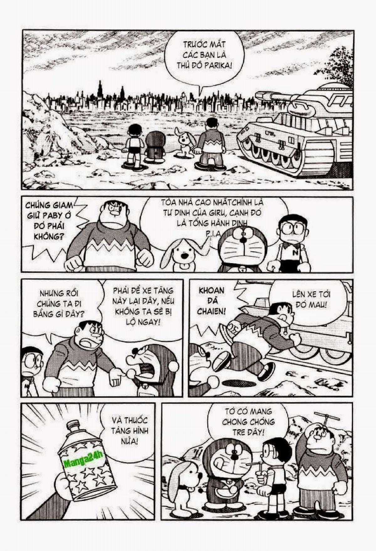 Truyện Dài Doremon Tập 6: Tên Độc Tài Vũ Trụ Chapter 6 trang 111