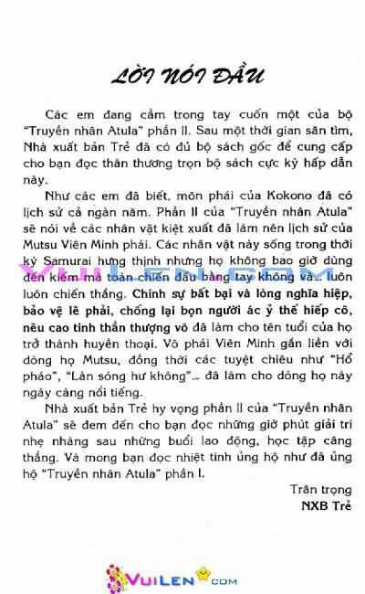 Truyền Nhân Atula Phần II Chapter 1 trang 3