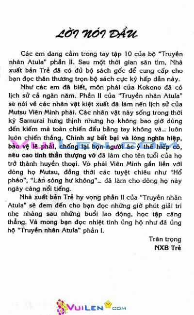 Truyền Nhân Atula Phần II Chapter 10 trang 4