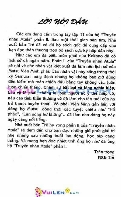 Truyền Nhân Atula Phần II Chapter 11 trang 3