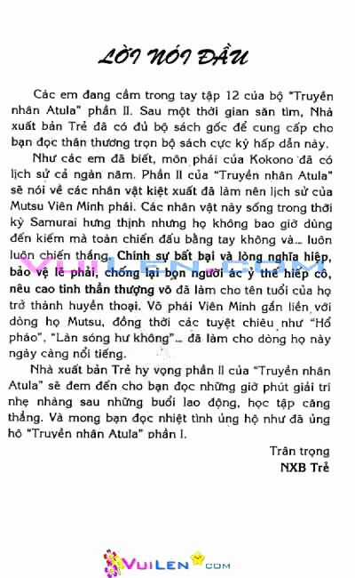Truyền Nhân Atula Phần II Chapter 12 trang 4