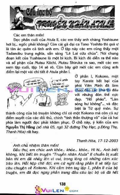 Truyền Nhân Atula Phần II Chapter 13 trang 137