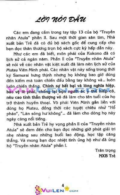 Truyền Nhân Atula Phần II Chapter 13 trang 4