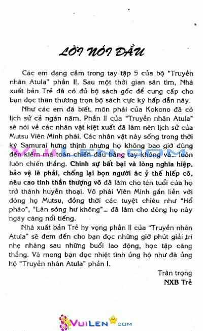 Truyền Nhân Atula Phần II Chapter 5 trang 4