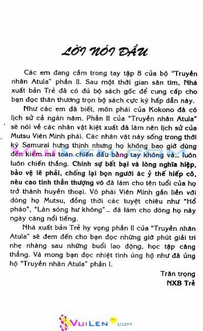 Truyền Nhân Atula Phần II Chapter 8 trang 4
