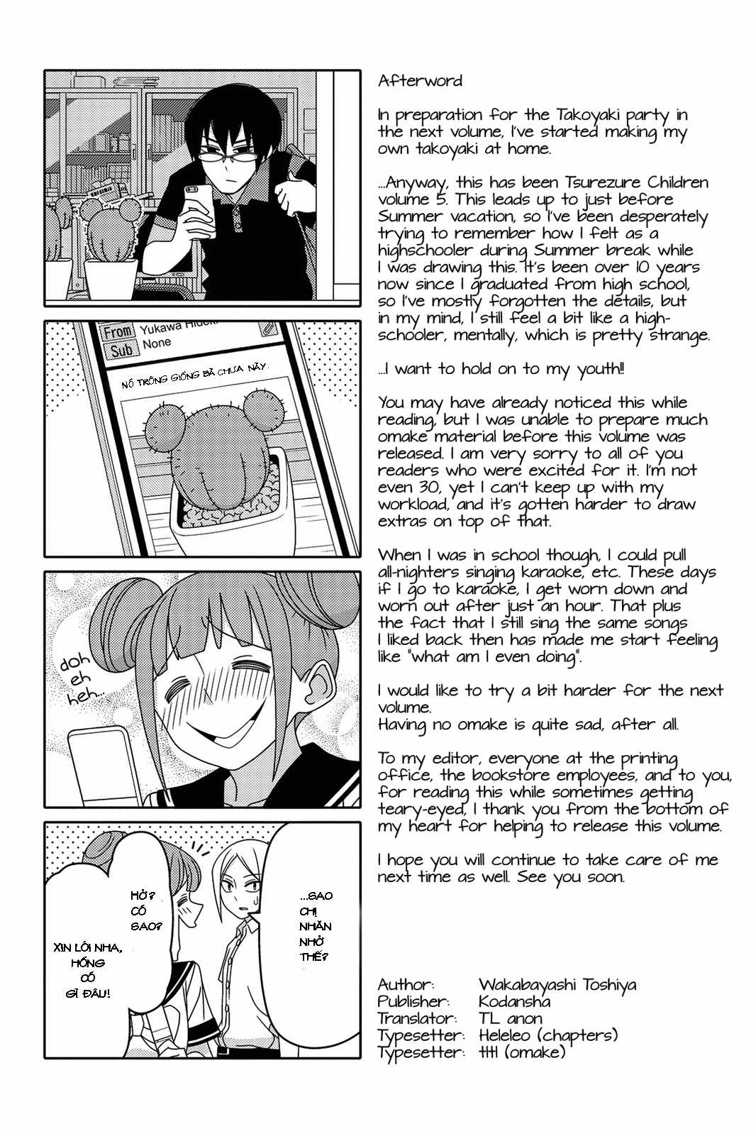 Tsurezure Children (THÔNG BÁO VÀ LỜI TẠM BIỆT TỚI BLOGTRUYEN) Chapter 81 trang 14