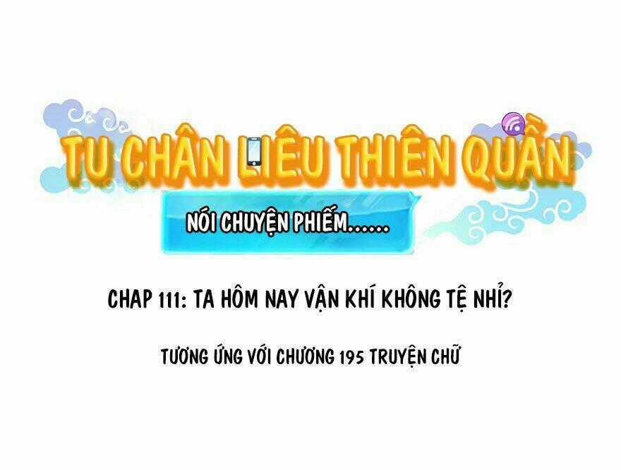 Tu Chân Nói Chuyện Phiếm Quần Chương 111 trang 1