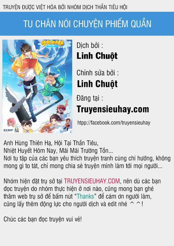 Tu Chân Nói Chuyện Phiếm Quần Chương 69 trang 0