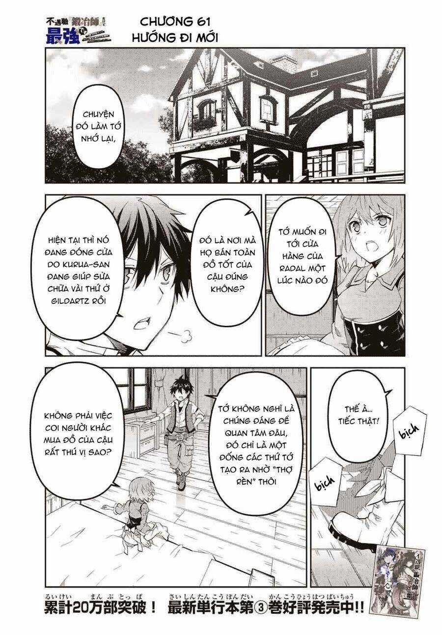 Từ Chức Nghiệp Yếu Nhất Trở Thành '' Thợ Rèn'' Mạnh Nhất Chapter 61 trang 1