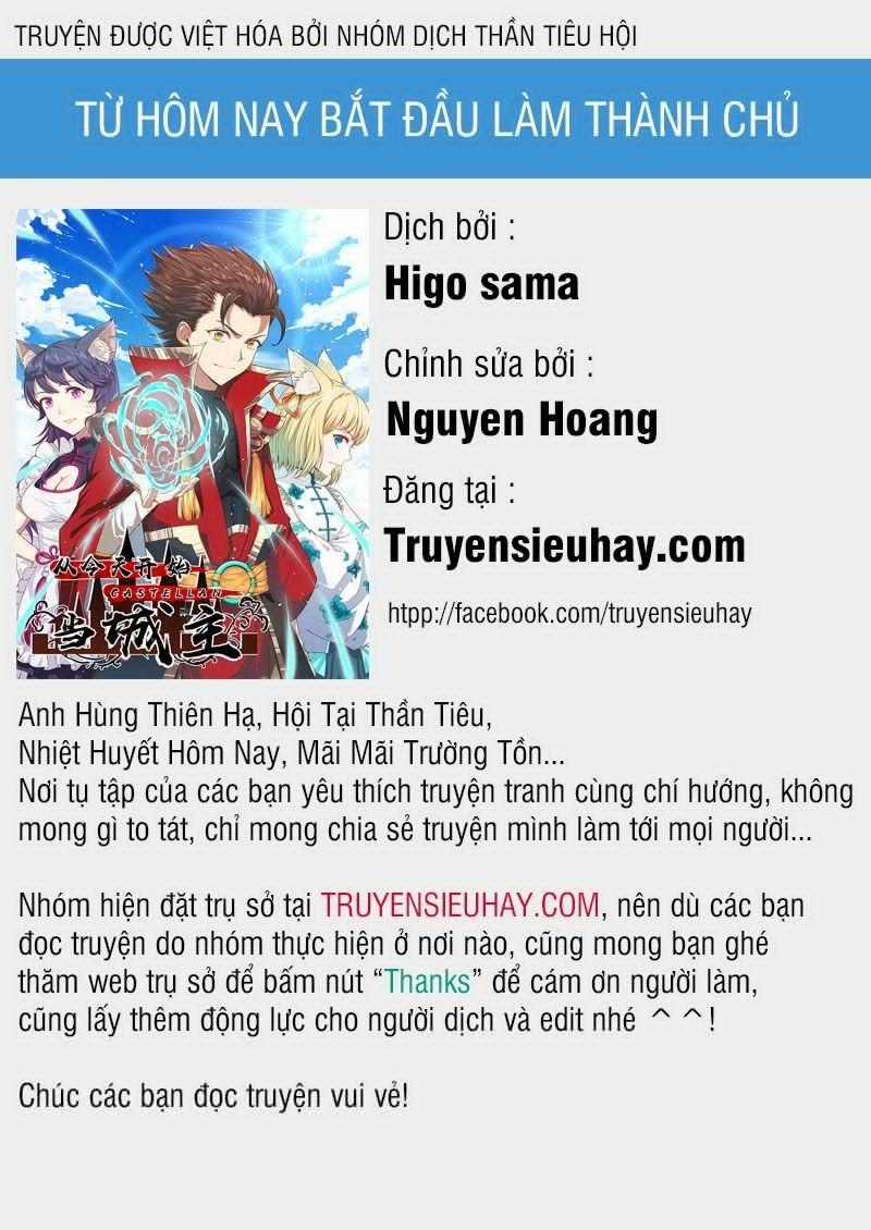Từ Hôm Nay Bắt Đầu Làm Thành Chủ Chương 25 trang 0