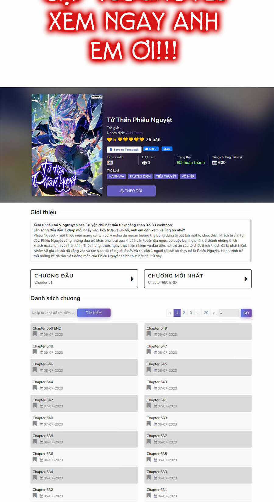 Tử Thần Phiêu Nguyệt Chapter 61 trang 121