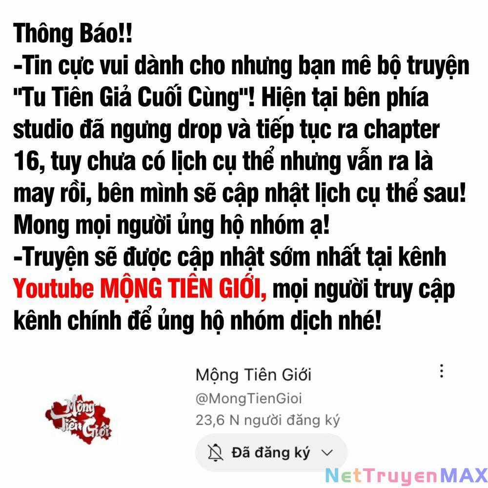 Tu Tiên Giả Cuối Cùng Chapter 13.5 trang 2