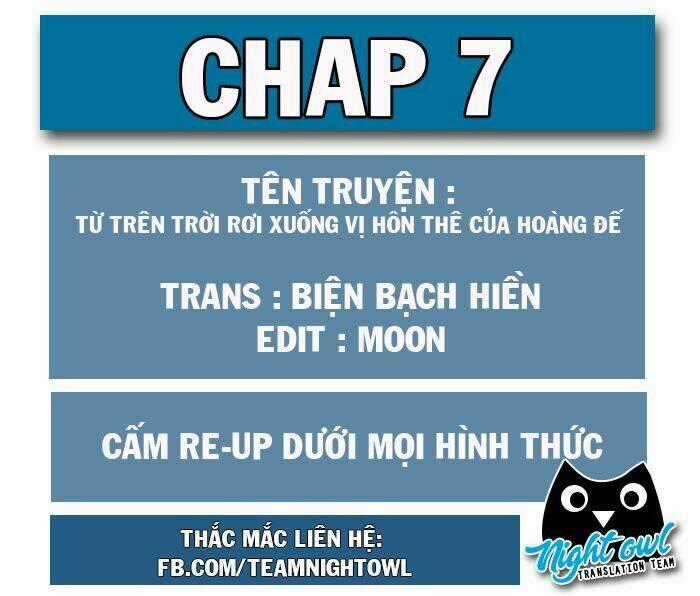 Từ Trên Trời Rơi Xuống Vị Hôn Thê Của Hoàng Đế Chapter 7 trang 1