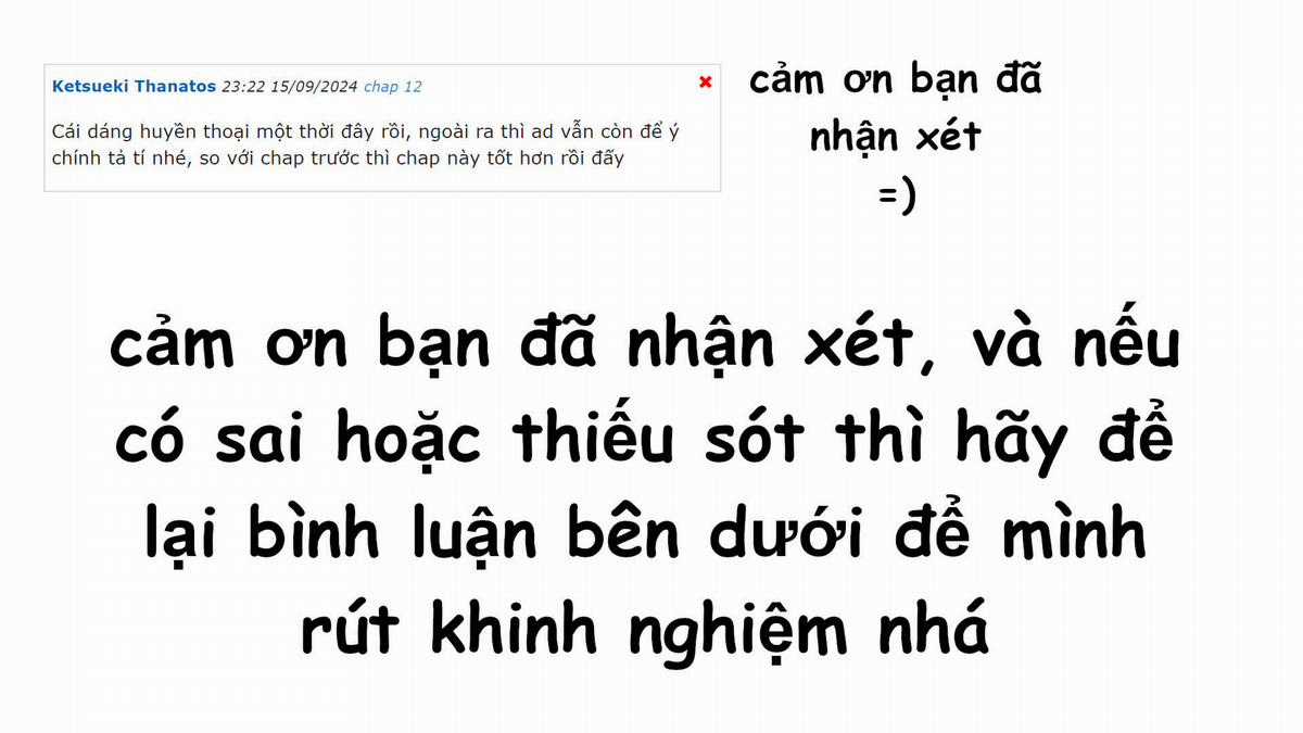 Tuyên bố tạm biệt [ Update chap 13 - chap này ngắn] Chapter 13 trang 14
