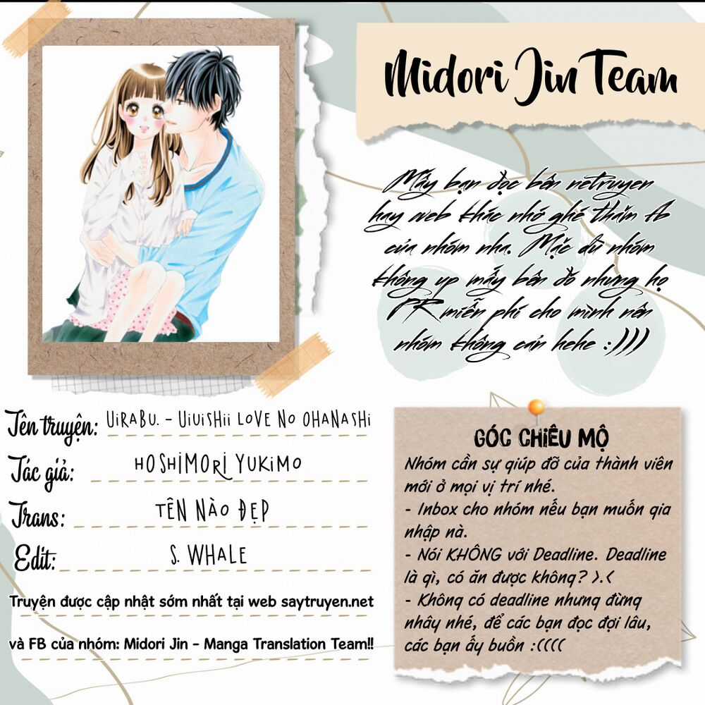 Uirabu – Uiuishii Love No Ohanashi Chapter 23 trang 2