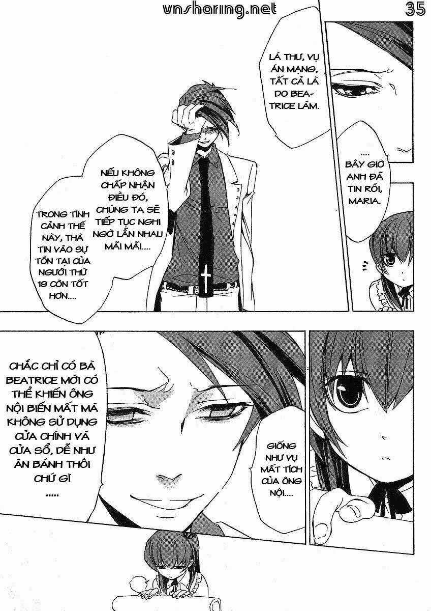 Umineko no Naku Koro ni Episode 1: Legend of the Golden Witch Chapter 13 trang 34