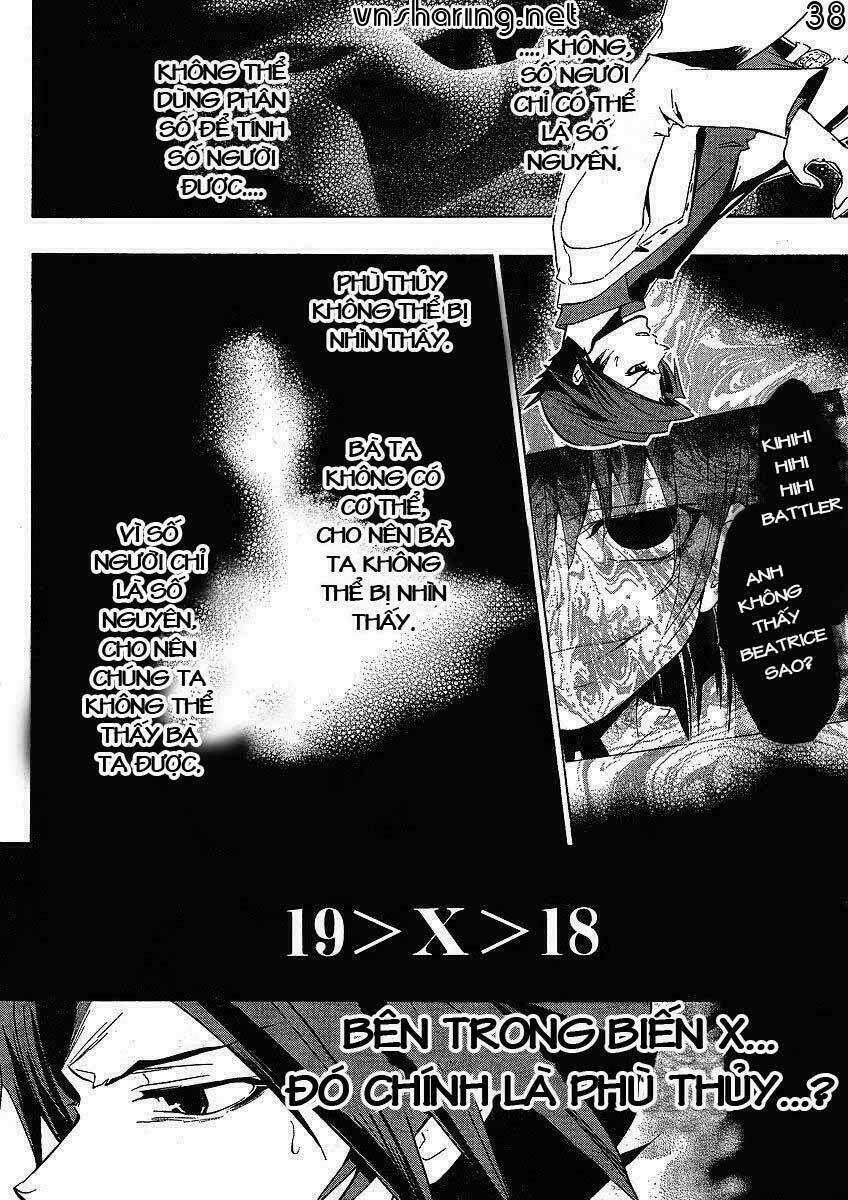 Umineko no Naku Koro ni Episode 1: Legend of the Golden Witch Chapter 13 trang 37