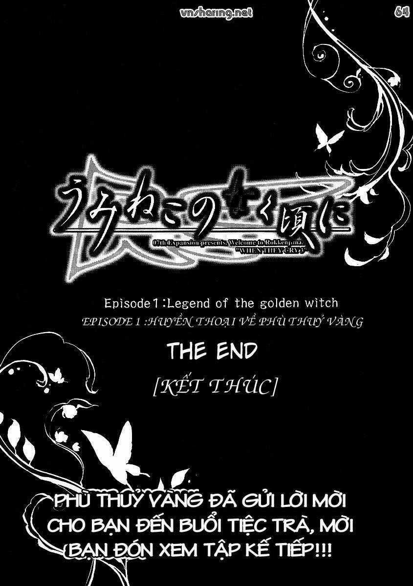 Umineko no Naku Koro ni Episode 1: Legend of the Golden Witch Chapter 21 trang 53