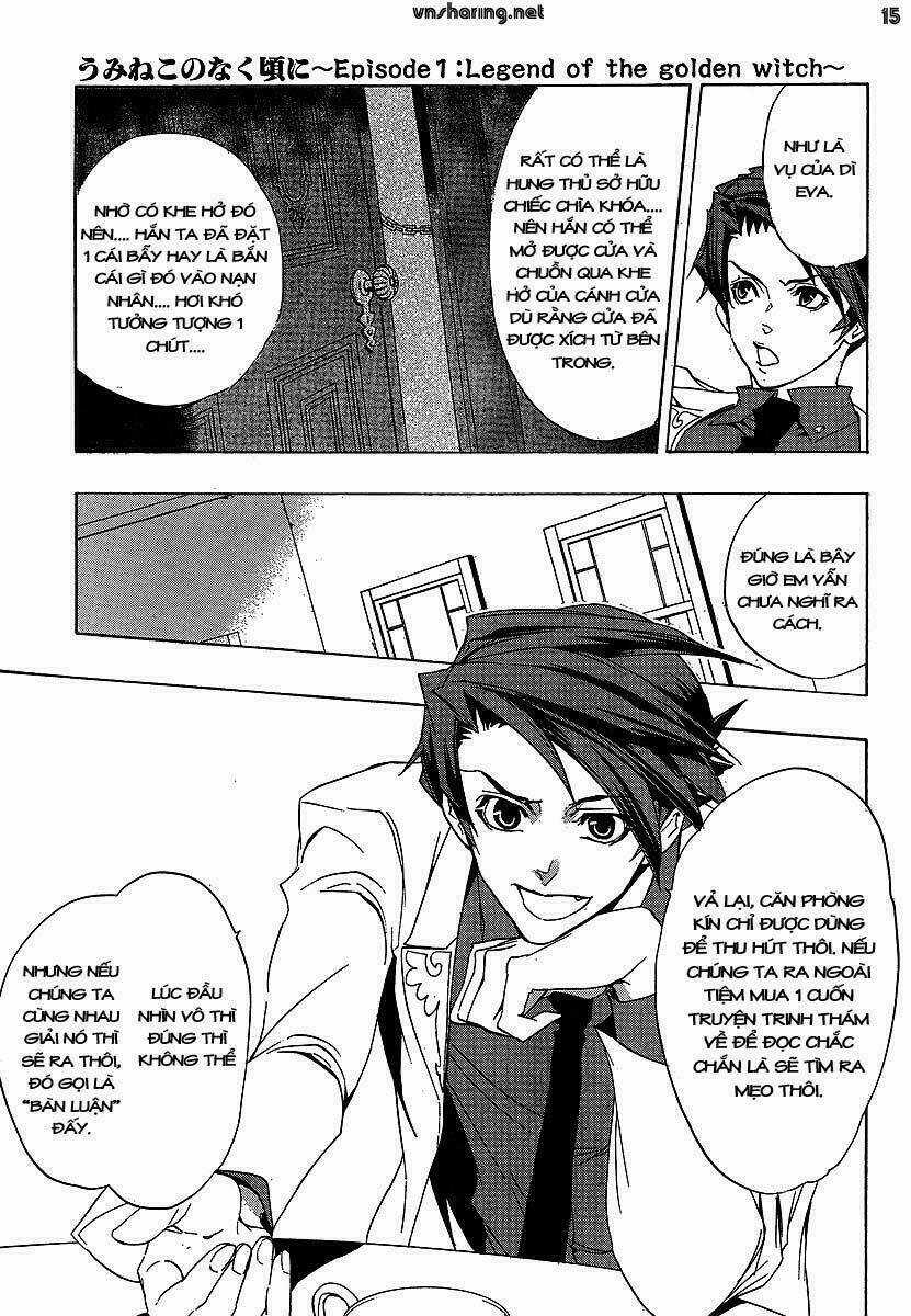 Umineko no Naku Koro ni Episode 1: Legend of the Golden Witch Chapter 22 trang 14