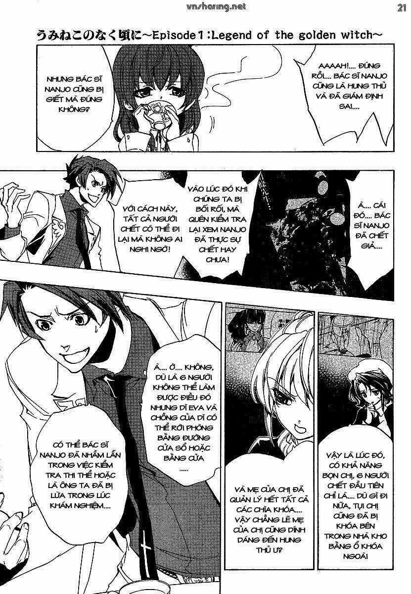Umineko no Naku Koro ni Episode 1: Legend of the Golden Witch Chapter 22 trang 20