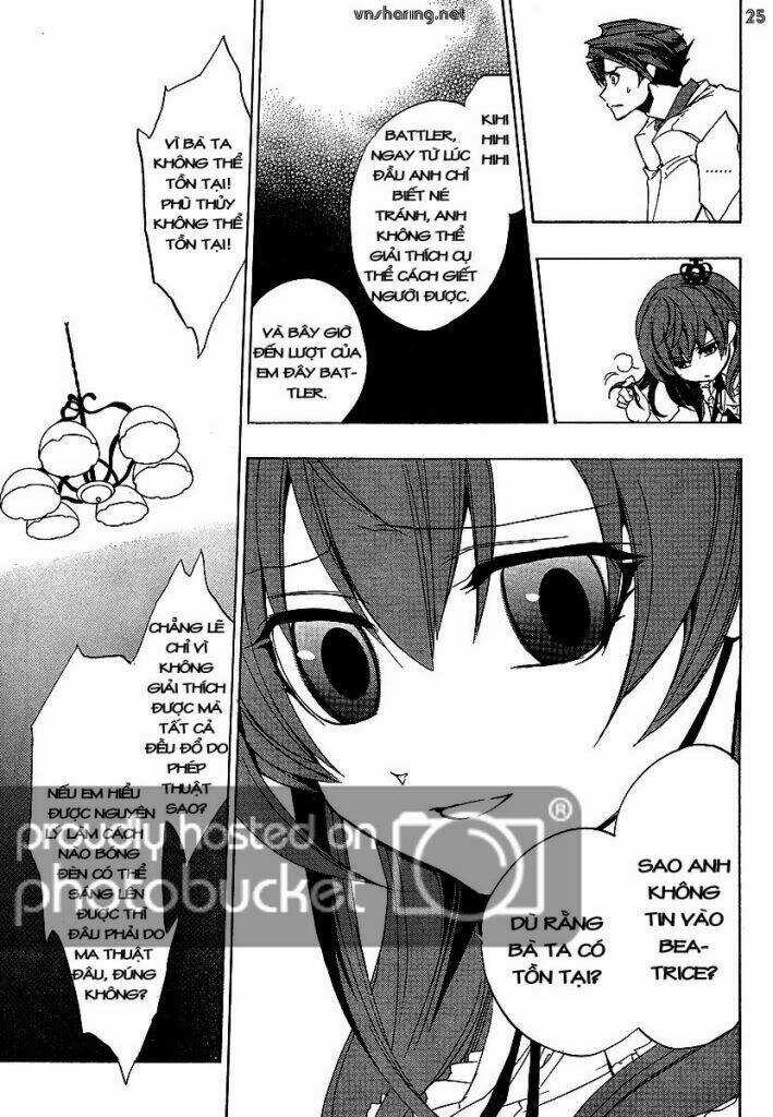 Umineko no Naku Koro ni Episode 1: Legend of the Golden Witch Chapter 22 trang 24