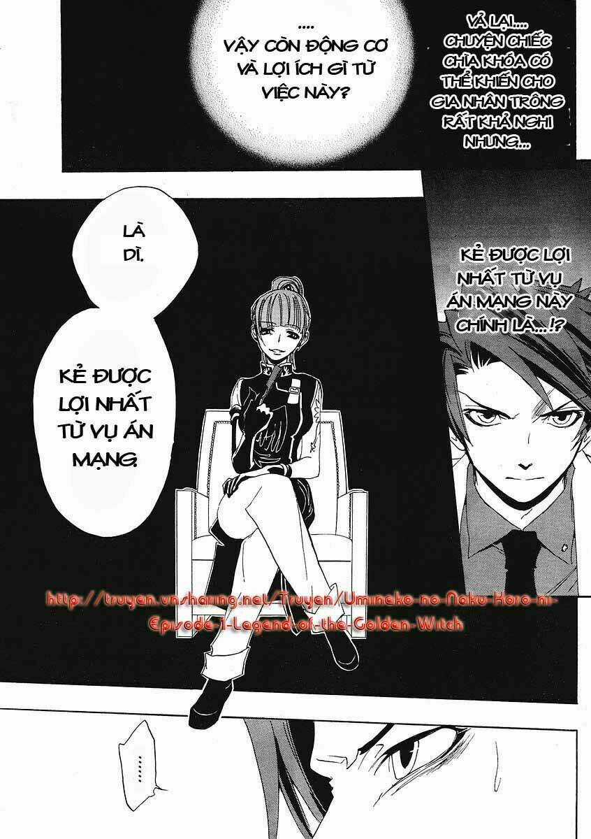 Umineko no Naku Koro ni Episode 1: Legend of the Golden Witch Chapter 9 trang 21