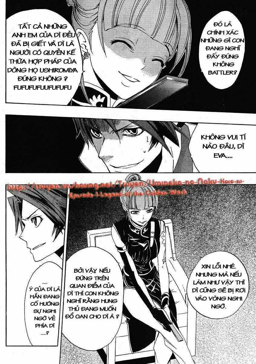 Umineko no Naku Koro ni Episode 1: Legend of the Golden Witch Chapter 9 trang 22