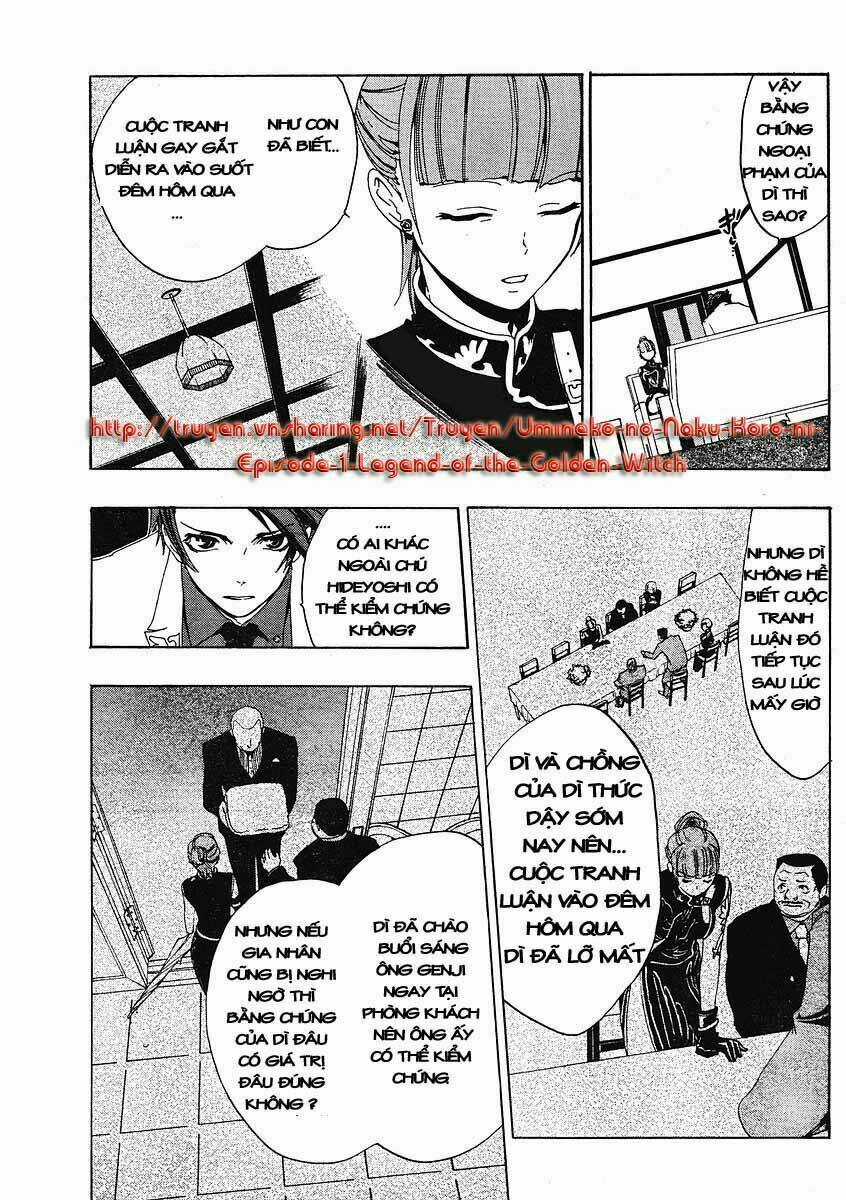 Umineko no Naku Koro ni Episode 1: Legend of the Golden Witch Chapter 9 trang 23