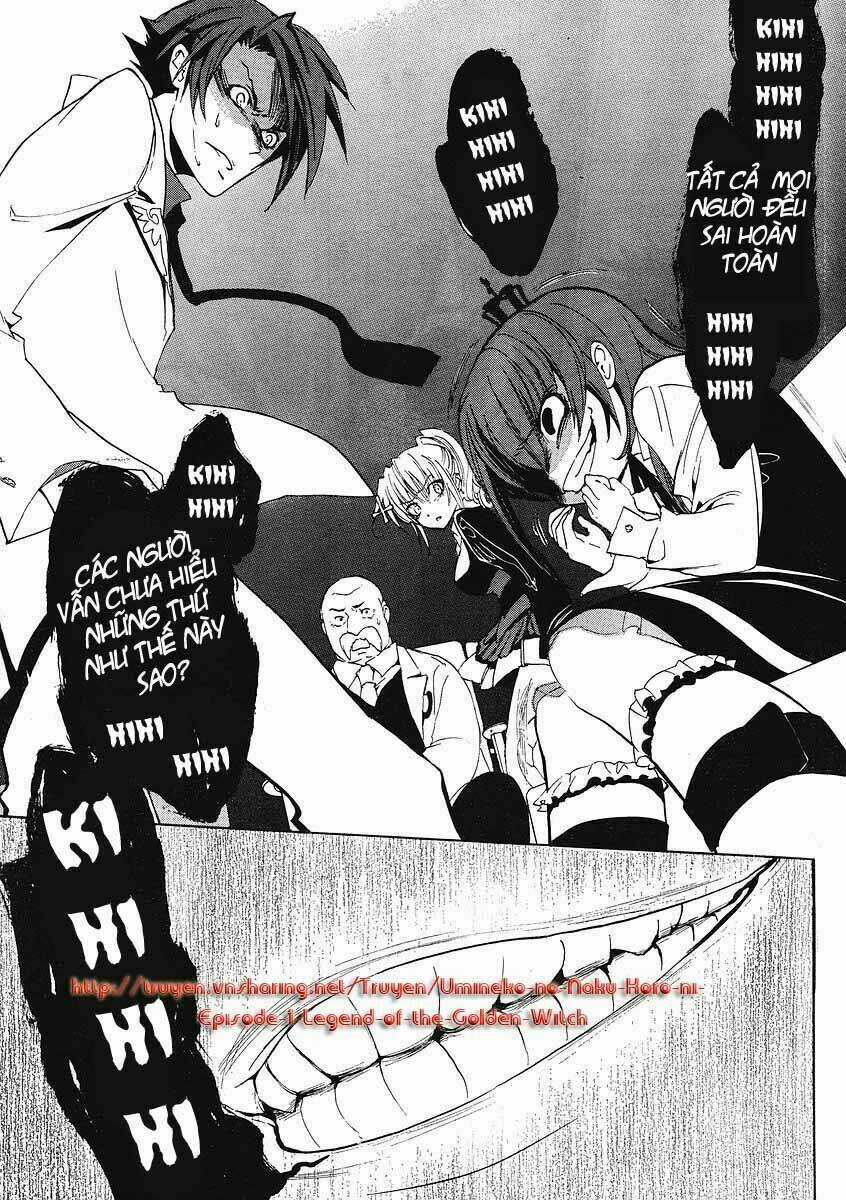 Umineko no Naku Koro ni Episode 1: Legend of the Golden Witch Chapter 9 trang 34