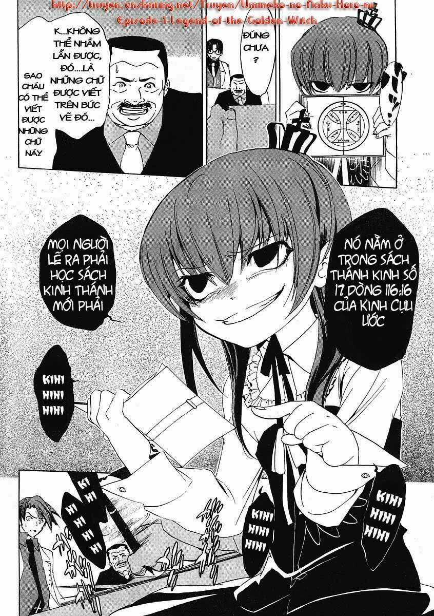 Umineko no Naku Koro ni Episode 1: Legend of the Golden Witch Chapter 9 trang 37