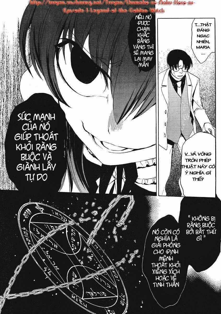 Umineko no Naku Koro ni Episode 1: Legend of the Golden Witch Chapter 9 trang 38