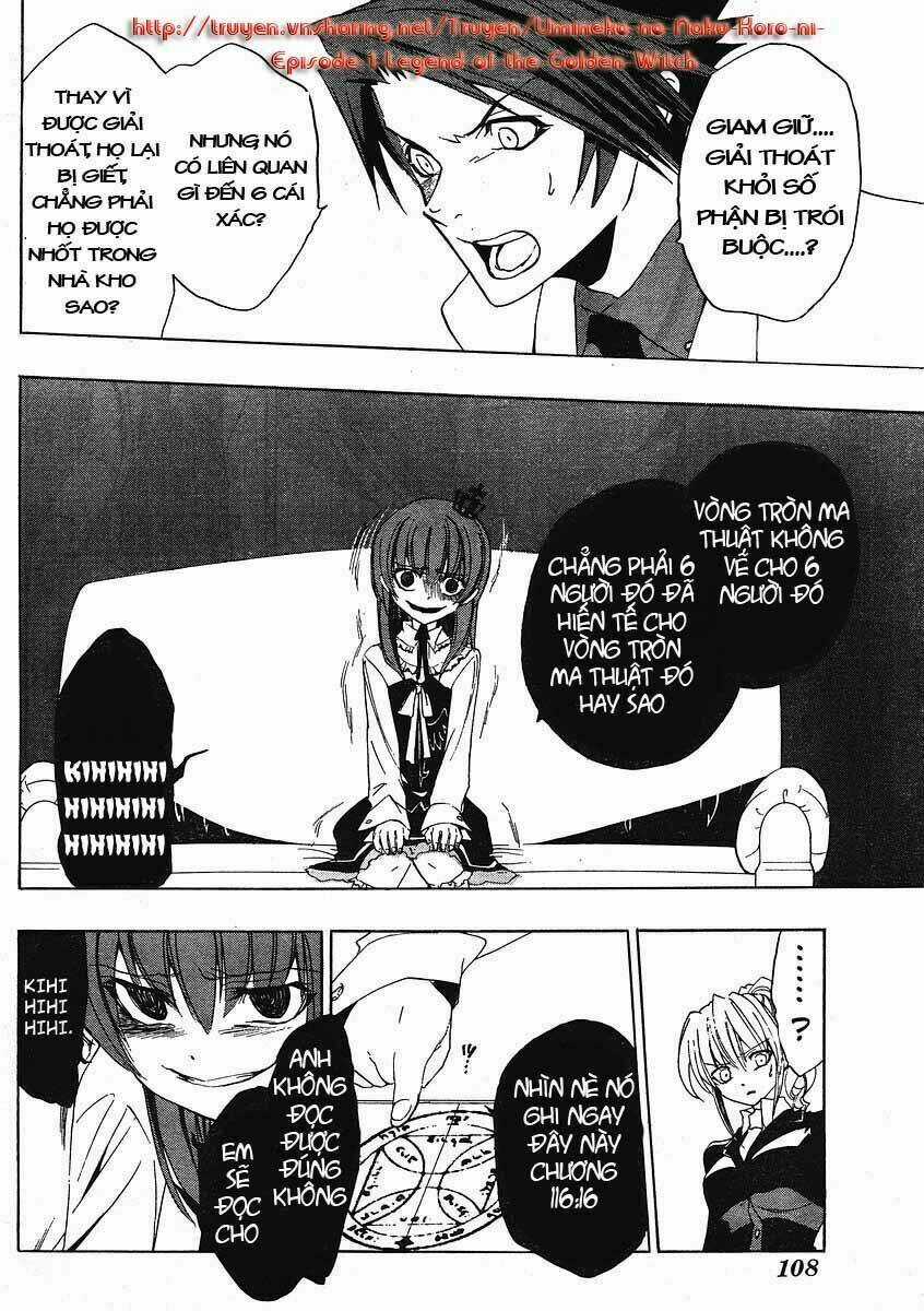 Umineko no Naku Koro ni Episode 1: Legend of the Golden Witch Chapter 9 trang 39