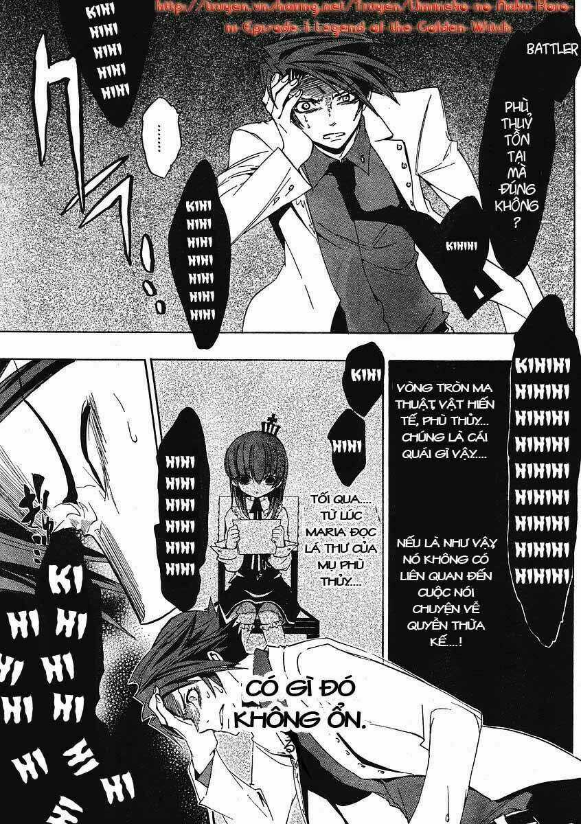 Umineko no Naku Koro ni Episode 1: Legend of the Golden Witch Chapter 9 trang 44