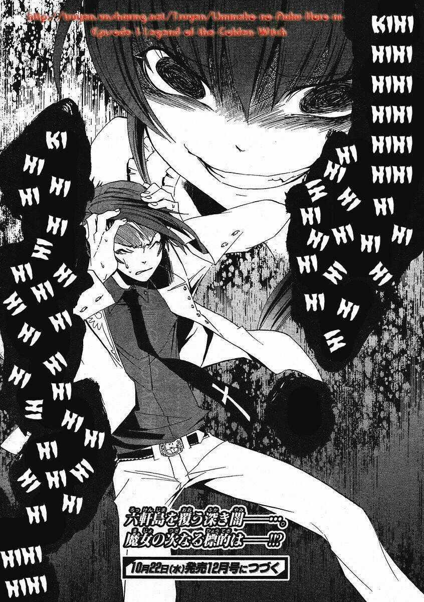 Umineko no Naku Koro ni Episode 1: Legend of the Golden Witch Chapter 9 trang 46