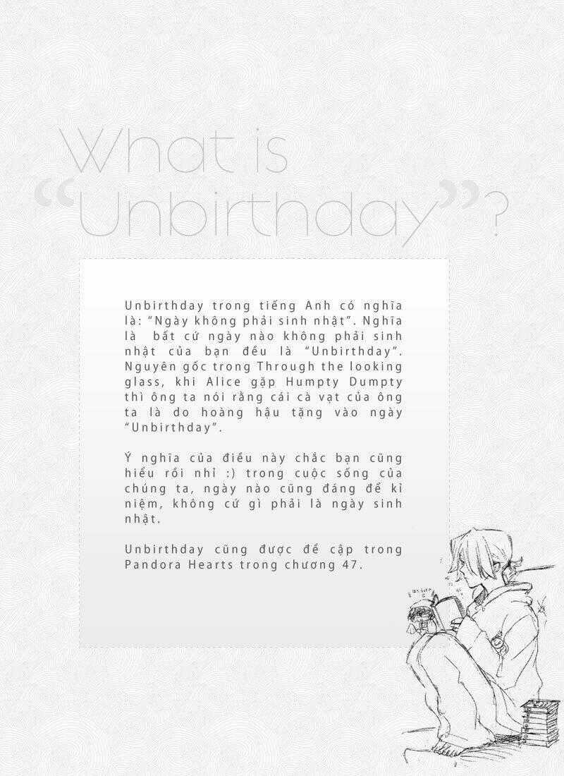 Unbirthday - Pandora Hearts Online Magazine Chapter 1 trang 1