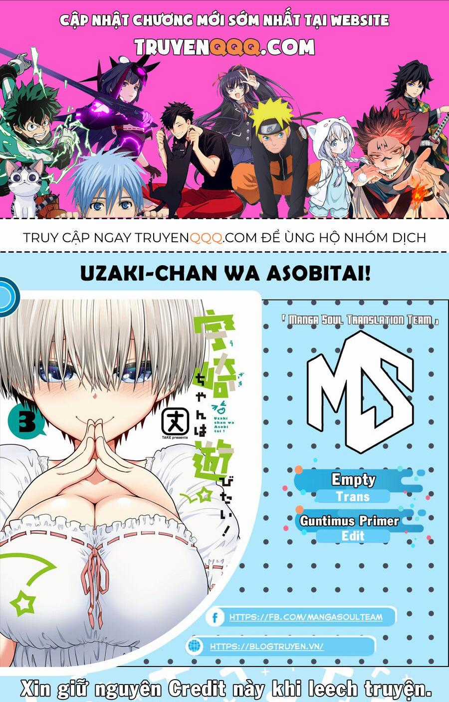 Uzaki-Chan Muốn Đi Chơi! Chapter 66 trang 0