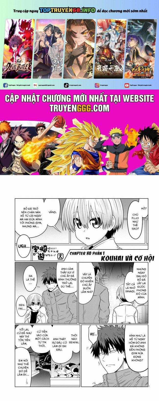 Uzaki-Chan Muốn Đi Chơi! Chapter 80 trang 0
