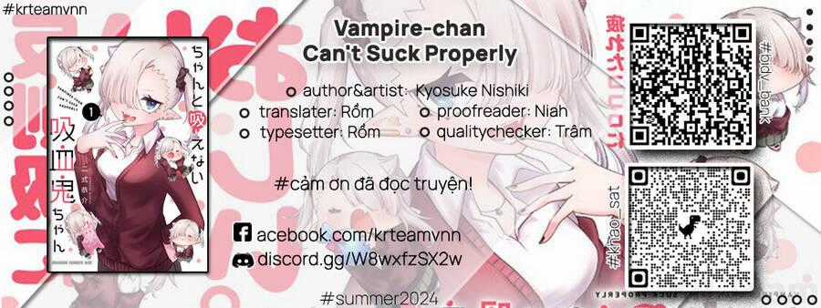 Vampire-Chan Can't Suck Properly Chương 35 trang 0