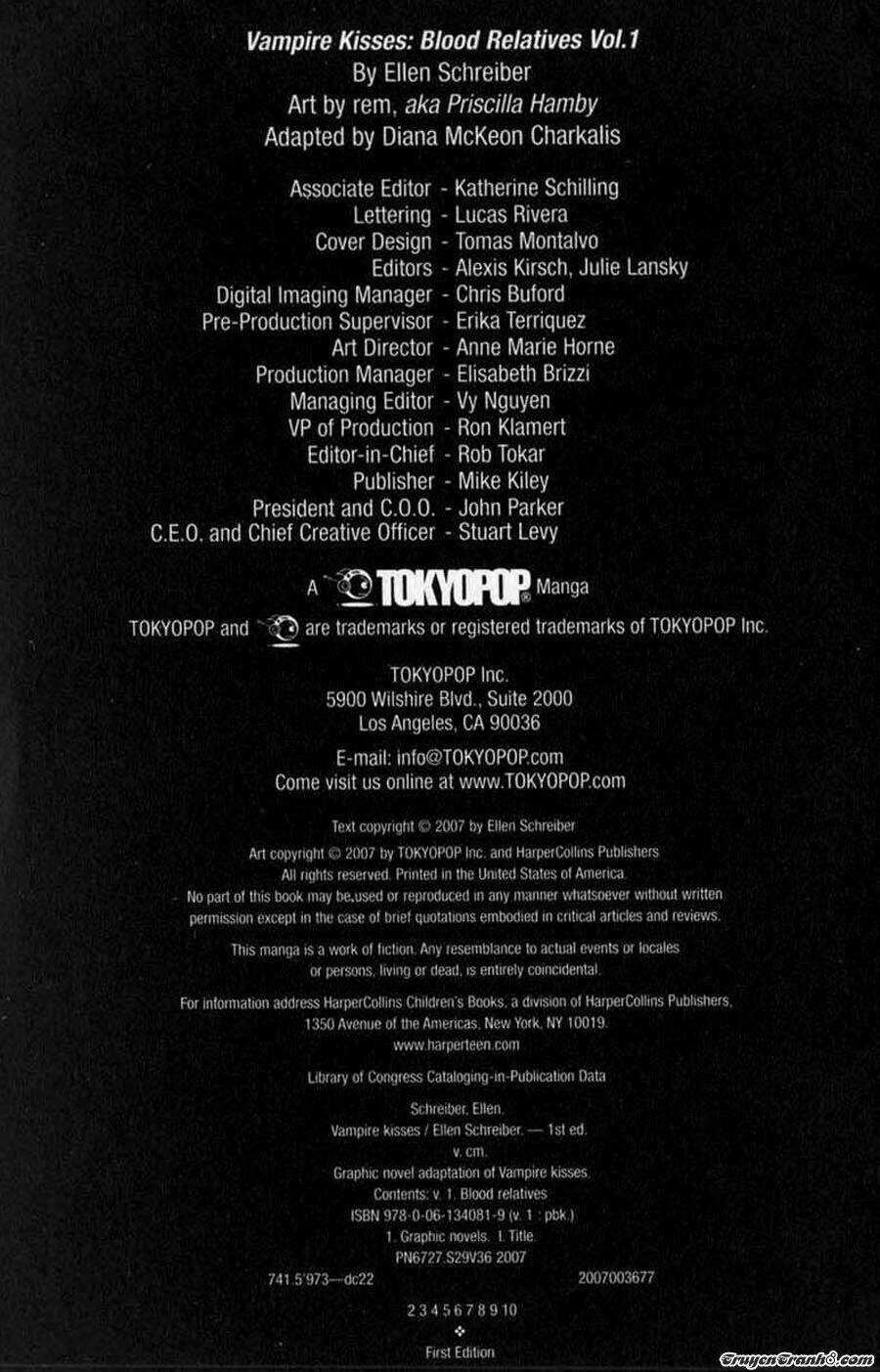 Vampire Kisses: Blood Relatives Chapter 1 trang 2