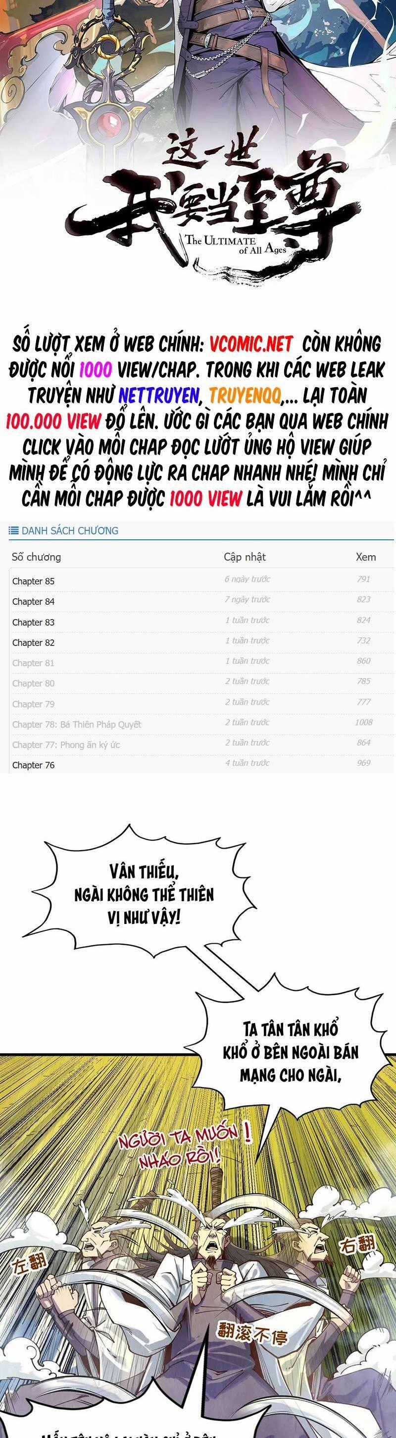Vạn Cổ Chí Tôn Chương 145 trang 1