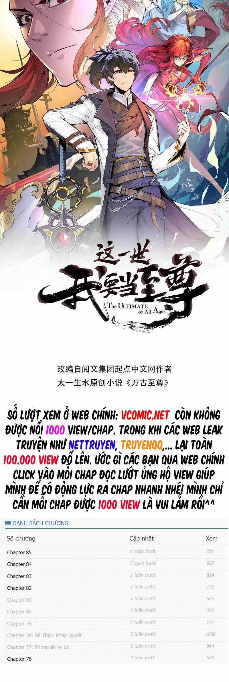 Vạn Cổ Chí Tôn Chương 156 trang 1