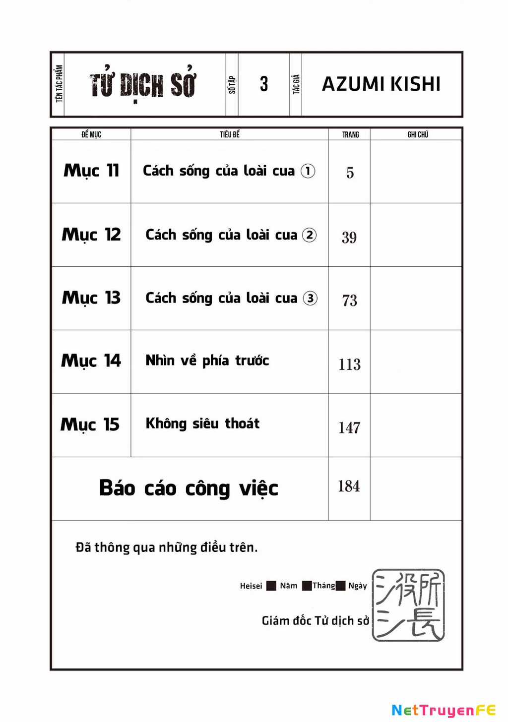 Văn Phòng Công Chứng Sau Khi Chết Chapter 11 trang 4