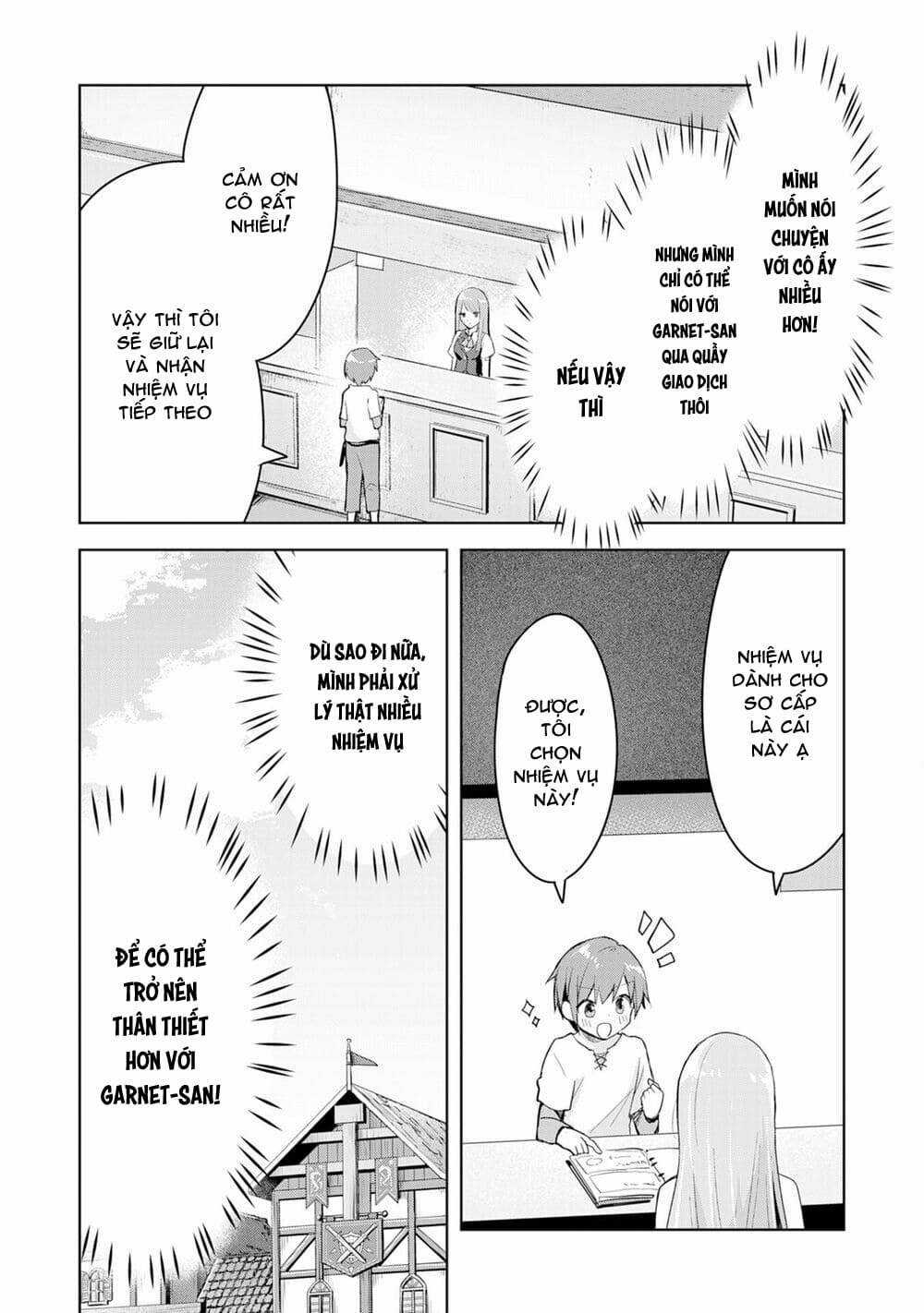 Vì Muốn Tỏ Tình Với Cô Lễ Tân Nên Tôi Thường Xuyên Lui Tới Guild Rồi Dần Trở Thành Dũng Giả Chapter 1 trang 11