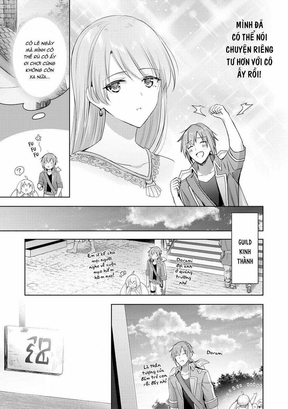 Vì Muốn Tỏ Tình Với Cô Lễ Tân Nên Tôi Thường Xuyên Lui Tới Guild Rồi Dần Trở Thành Dũng Giả Chapter 7.1 trang 5