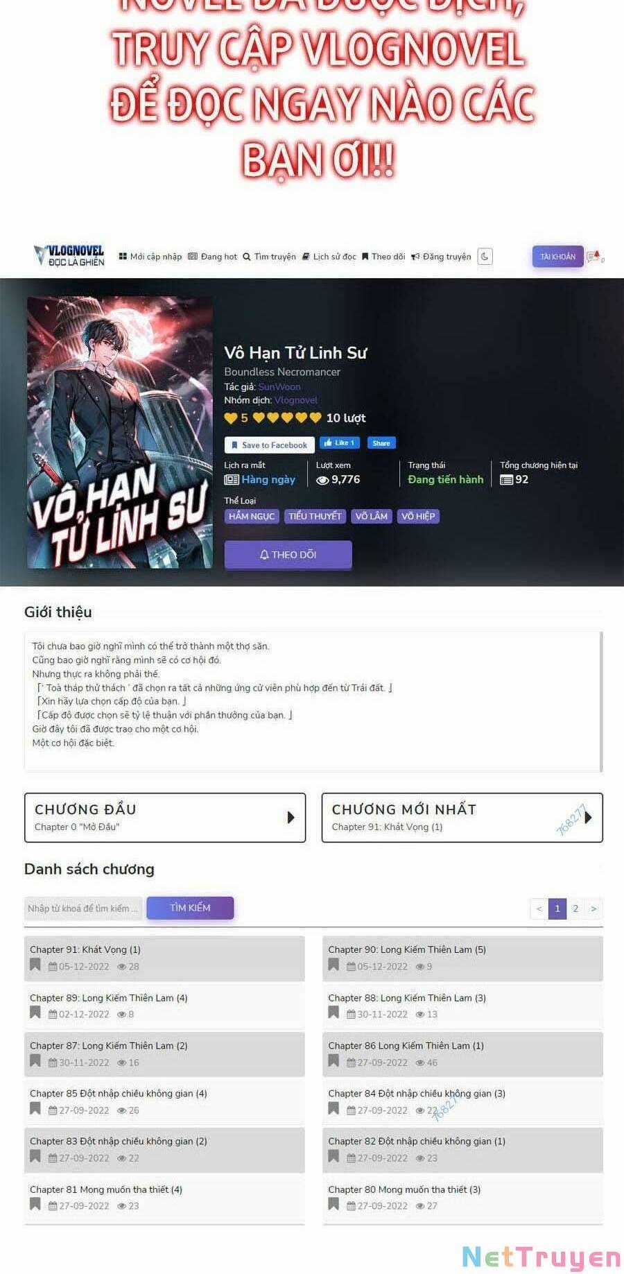 Vô Hạn Tử Linh Sư Chapter 15 trang 100