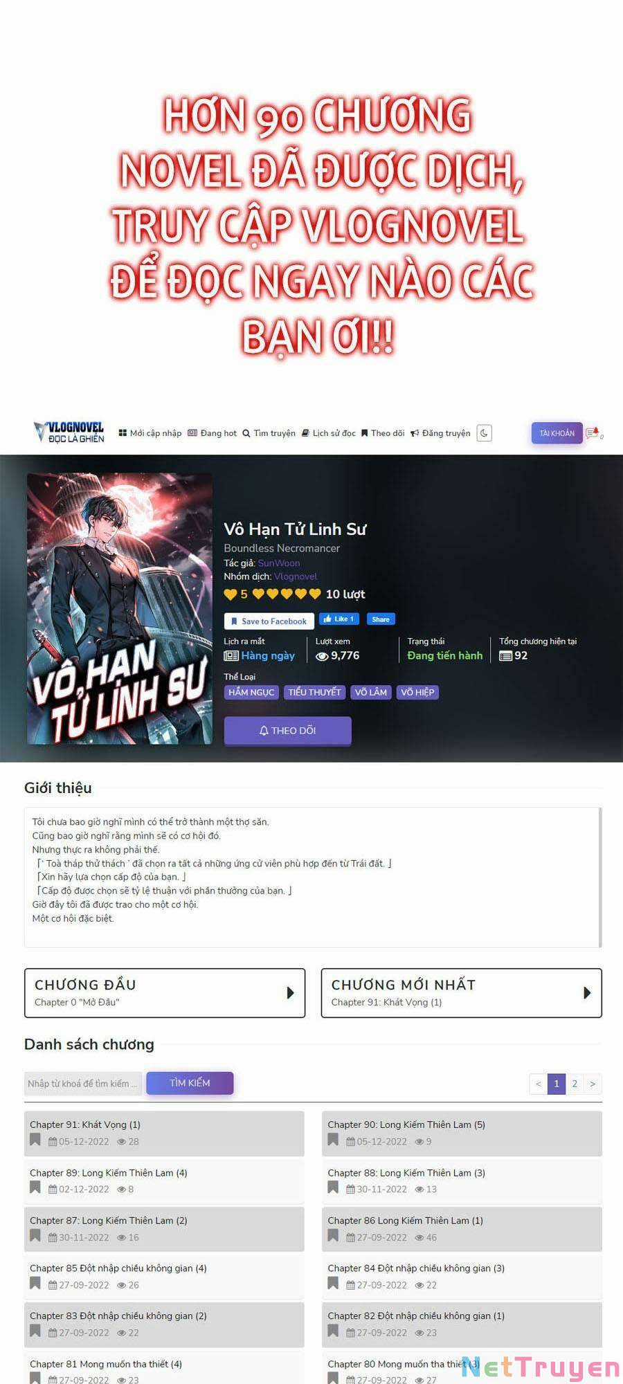 Vô Hạn Tử Linh Sư Chapter 8 trang 1