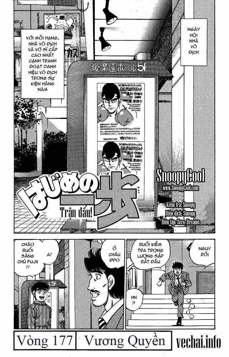 Võ Sĩ Quyền Anh Ippo Chapter 177 trang 1