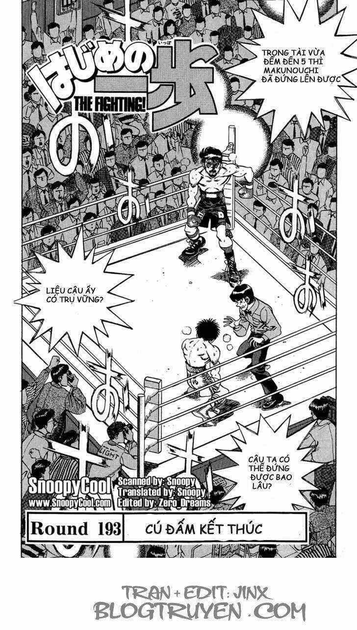 Võ Sĩ Quyền Anh Ippo Chapter 193 trang 1