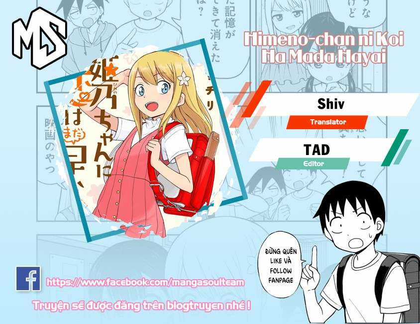 Với Himeno-chan Thì Yêu Vẫn Còn Quá Sớm Đó! (THÔNG BÁO VÀ LỜI TẠM BIỆT TỚI BLOGTRUYEN) Chapter 31 trang 0