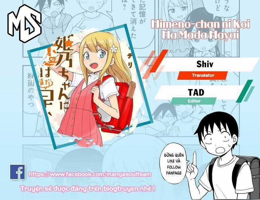 Với Himeno-Chan Thì Yêu Vẫn Còn Quá Sớm Đó! Chapter 28 trang 0